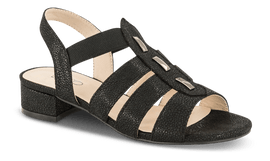B&Co sko med hæl B&CO - Damesandal, sort - 18187-Y22002