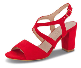 B&Co sko med hæl B&CO - Sandal på hæl rød - SH111-23
