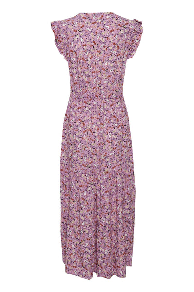 B-Young Lang kjole, rosa mønster - 20811219-201129