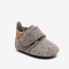 Bisgaard - Baby wool blush hjemmesko grå - 11200999
