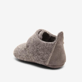 Bisgaard - Baby wool blush hjemmesko grå - 11200999