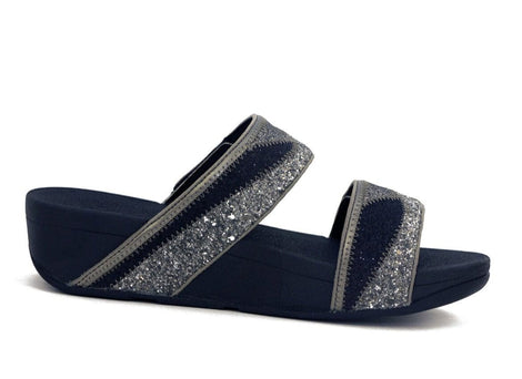 FitFlop sandaler FitFlop - Mina slip-in sandal grå/glimmer - DN6-861-030