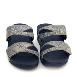 FitFlop sandaler FitFlop - Mina slip-in sandal grå/glimmer - DN6-861-030