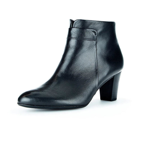 Gabor - damestøvle på hæl, sort - 9296127