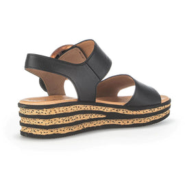 Gabor sandaler lav hæl Gabor - Damesandal, sort skind - 24550