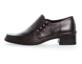 Gabor sko med hæl Gabor - Damesko med hæl, sort skind - 04443