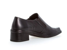 Gabor sko med hæl Gabor - Damesko med hæl, sort skind - 04443