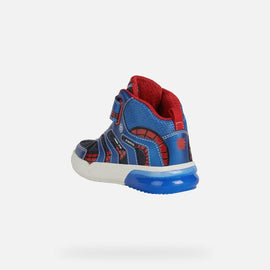 Geox sneakers Geox - Kort børnestøvle med spiderman, blå med lys - J269YC011CEC4226