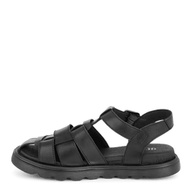 Green Comfort sandaler lav hæl Green Comfort - Allow damesandal, sort skind - 422022Q44