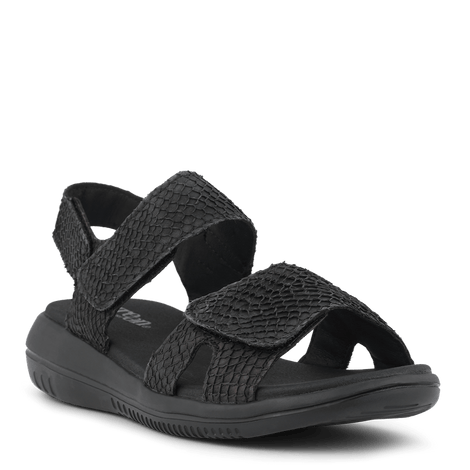 Green Comfort sandaler lav hæl Green Comfort - Leaf sandal sort - 422004B14801