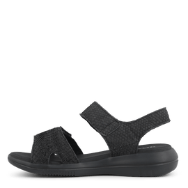 Green Comfort sandaler lav hæl Green Comfort - Leaf sandal sort - 422004B14801