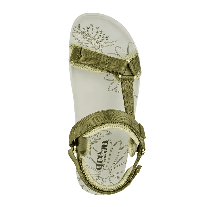Green Comfort - Rejoice Rio sandal, grøn 422018Q62