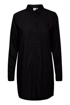 Ichi bluser_skjorter ICHI - Langærmet skjorte, sort - 20114754-194008