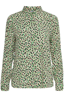 Ichi bluser_skjorter ICHI - Skjorte, grønt mønster - 20116736-166138