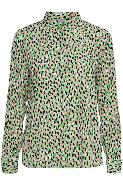 Ichi bluser_skjorter ICHI - Skjorte, grønt mønster - 20116736-166138