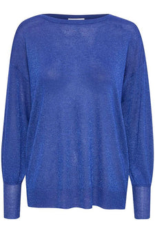 Kaffe bluser_skjorter Kaffe - Karegina pullover, blå - 10507027-193864