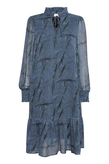Kaffe kjoler_nederdele Kaffe- KAJEMA kjole, blå - 10506821-103290
