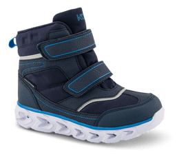 KOOL støvler KOOL - Børne vinterstøvle, blå med lys - XW526
