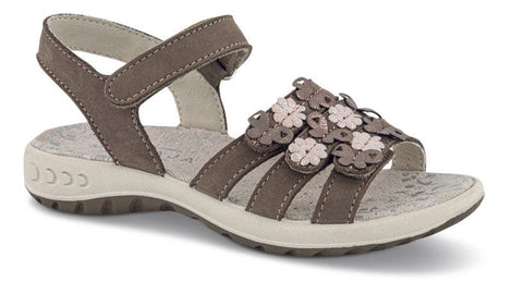 mia maja sandaler Mia Maja - Pigesandal med blomster grå - 730972=73097