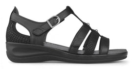New Feet sandaler lav hæl New Feet - Damesandal, sort - 151 - 15 - 110