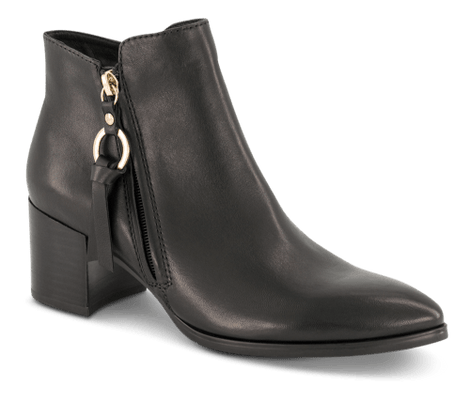 Nordic Softness korte støvler Nordic Softness - Kort damestøvle, sort skind - 5252560110