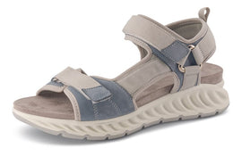 Nordic Softness sandaler lav hæl Nordic Softness - Damesandal komfort, blå/beige - 158470 30018.018