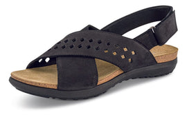 Nordic Softness sandaler lav hæl Nordic Softness - Damesandal sort - 70893=405