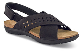 Nordic Softness sandaler lav hæl Nordic Softness - Damesandal sort - 70893=405