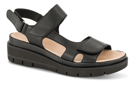 Nordic Softness sko med hæl Nordic Softness - Damesandal, sort skind - 808-012=808-007