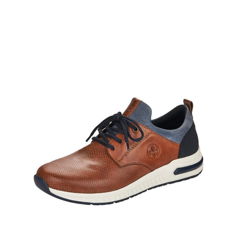Rieker kraftig sko Rieker - Herresko, brun skind - B4755-22