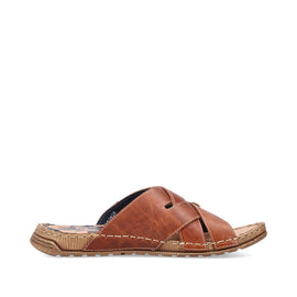 Rieker sandaler Rieker - Herresandal, brun skind - 21999-25