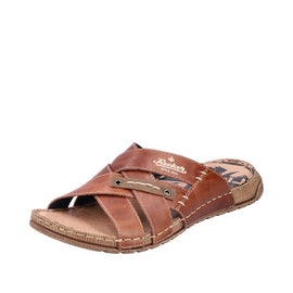 Rieker sandaler Rieker - Herresandal, brun skind - 21999-25
