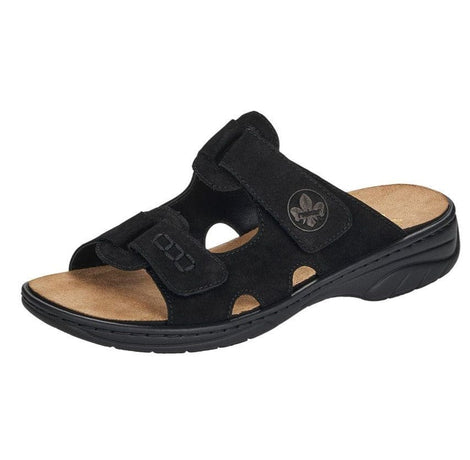 Rieker slip-in Rieker - Slip-in damesandal sort - 64598-00