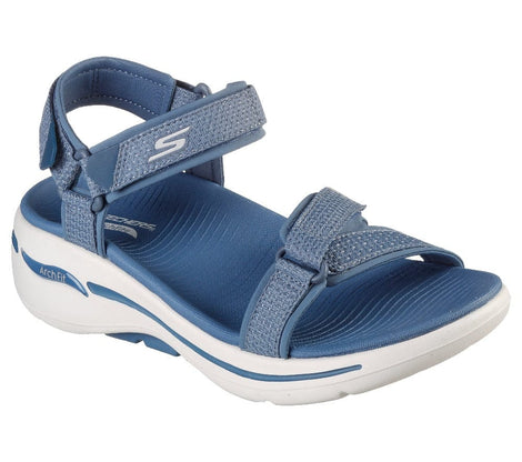 Skechers sandaler lav hæl Skechers - GOwalk Arch fit damesandal, blå -.140251