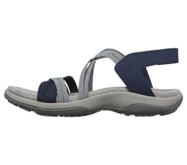Skechers sandaler lav hæl SKECHERS - Reggae Slim damesandal navy - 163112