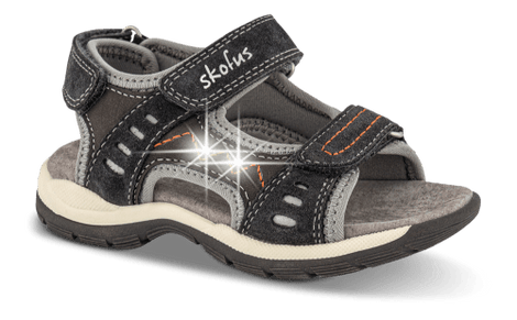 Skofus sandaler Skofus - børnesandal m. lys i grå - 16051F-75
