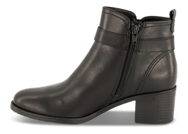 Tamaris korte støvler Tamaris - Damestøvle på hæl, sort skind - 1-1-25034-29