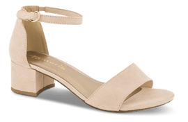 Tamaris sko med hæl Tamaris - Damesandal med hæl, beige - 1-1-28201-20