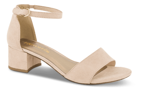 Tamaris sko med hæl Tamaris - Damesandal med hæl, beige - 1-1-28201-20