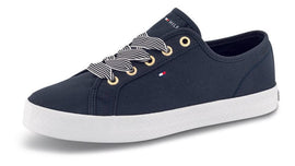 Tommy Hilfiger flade sko Tommy Hilfiger - Canvas sneakers i blå - FW0FW04848DW5