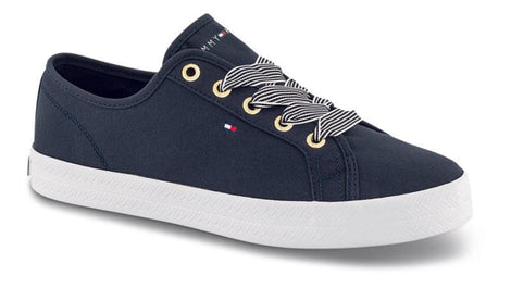 Tommy Hilfiger flade sko Tommy Hilfiger - Canvas sneakers i blå - FW0FW04848DW5