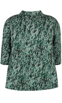 Zhenzi bluser_t-shirts_kjoler Zhenzi - Bluse, grøn - 2409734-6903