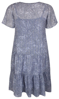 Zhenzi bluser_t-shirts_kjoler Zhenzi - Leola kjole, blå - 2304568-5104