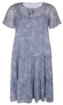 Zhenzi bluser_t-shirts_kjoler Zhenzi - Leola kjole, blå - 2304568-5104