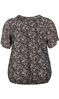 Zhenzi bluser_t-shirts_kjoler Zhenzi - Phebe bluse, blomstermønster - 2304543-0900