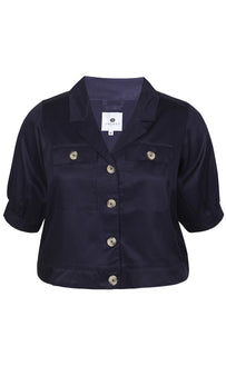 Zhenzi bluser_t-shirts_kjoler Zhenzi - PRAG kort jakke - 2104265