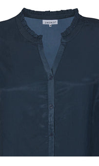 Zhenzi bluser_t-shirts_kjoler Zhenzi - Pyper bluse, blå - 2208477-477