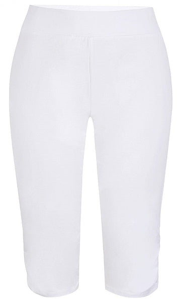 Zhenzi bukser_shorts_nederdele Zhenzi - Leggings med rynk - hvid - 2304510-0001