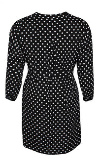 Zhenzi tøj Zhenzi - Sort kjole med prikker - 2101665