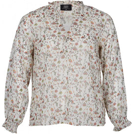 Zoey bluser_t-shirts_kjoler Zoey - Zuri bluse, hvid multi - 203-2747-106